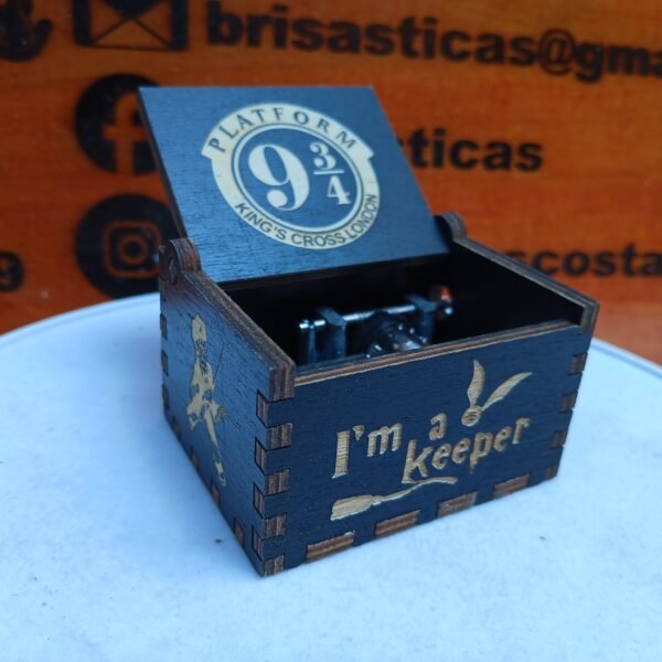 Caja Musical Harry Potter Plataforma 3/4 en Negro