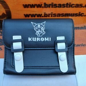 Bolso de hombro Kuromi, color negro