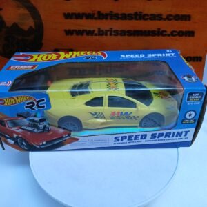 Carro de fricción amarillo Hot Wheels Speedy machine 22 cm largo