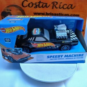 Carro de fricción negro Hot Wheels speedy machine 22 cm largo