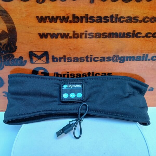 Banda para cabeza, especial para correr, con música, conector USB