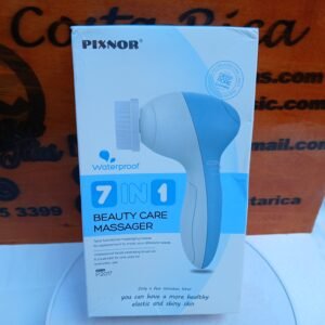 Masajeador facial color celeste 7 en 1 , conector USB