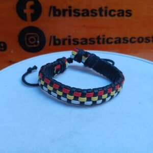 Pulsera para hombre múltiple color de cuadros de colores, casual, ajustable, vintage