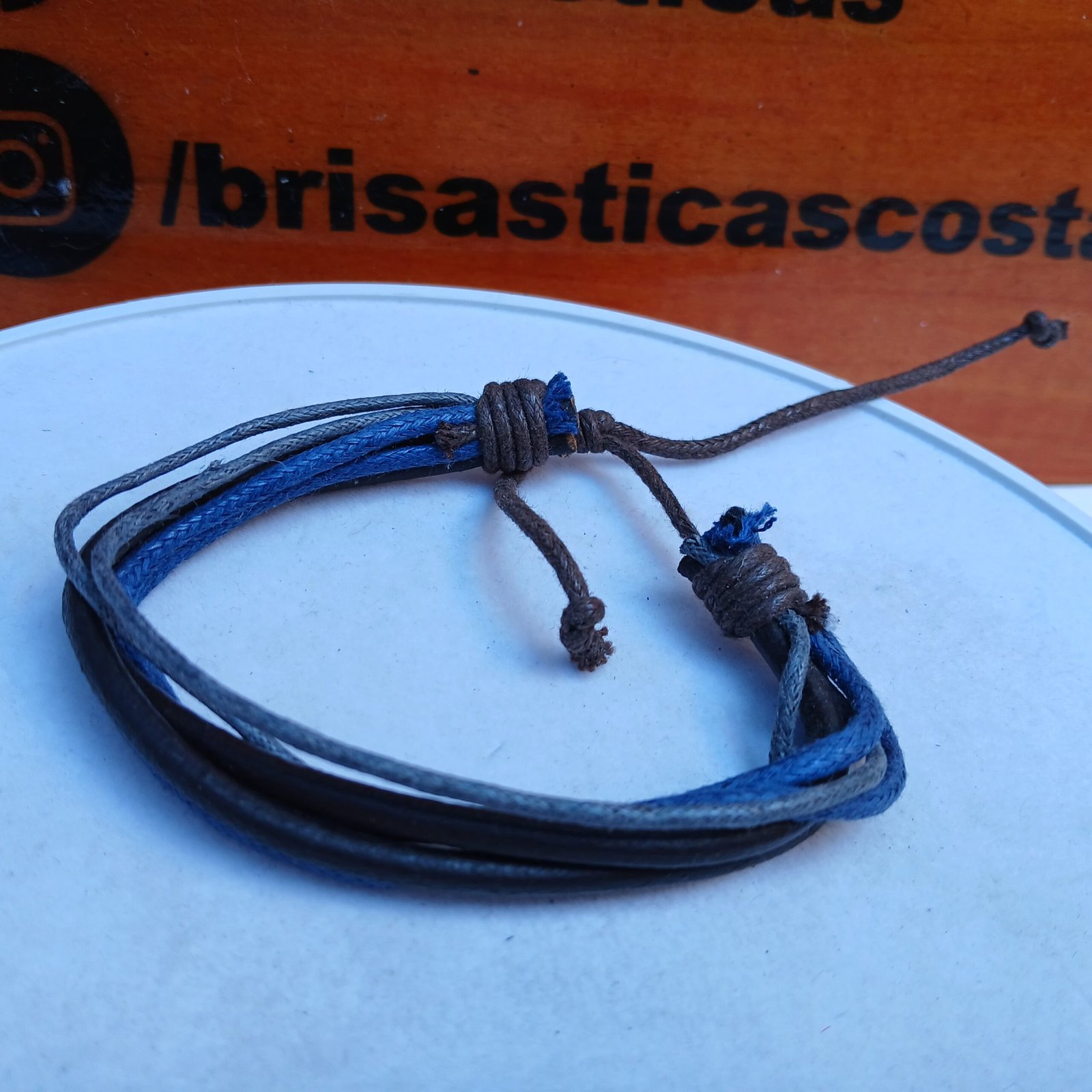 Pulsera para hombre, múltiple pulsera trenzado marrón oscuro,gris y negro,estilo vintage, casual, ajustable