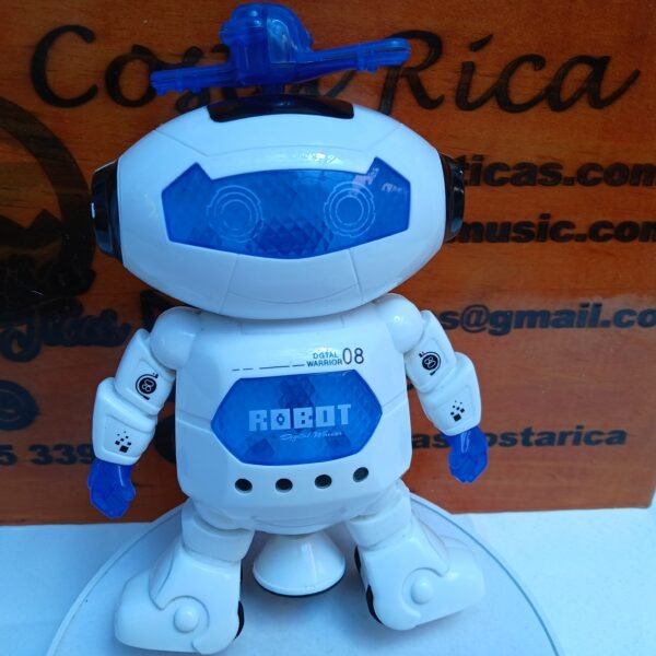 Robot humanoide giratorio 360°con iluminación para niños
