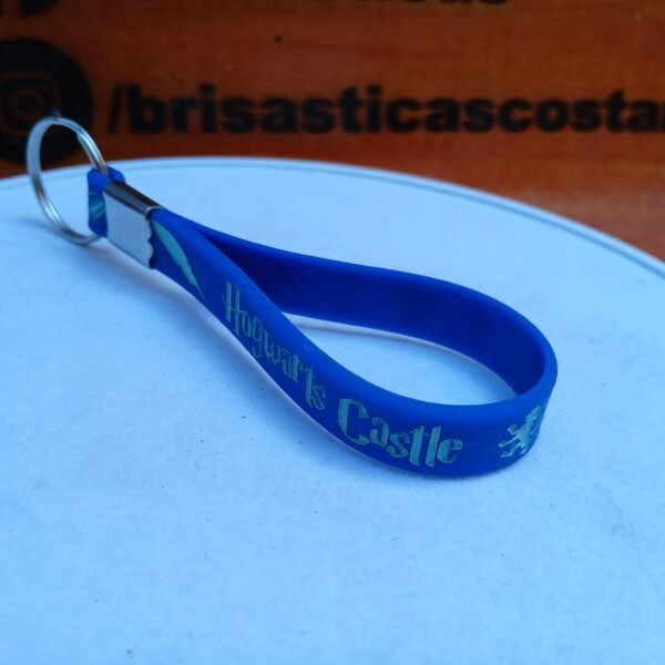 Llavero azul harry potter, de hule