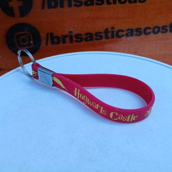 Llavero de hule  color Rojo, Harry Potter