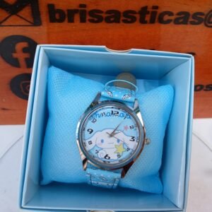 Reloj "Cinnamoroll"  Hello Kitty, Celeste, con caja