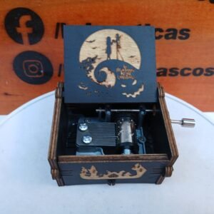 Caja musical negra "El extraño mundo de Jack"