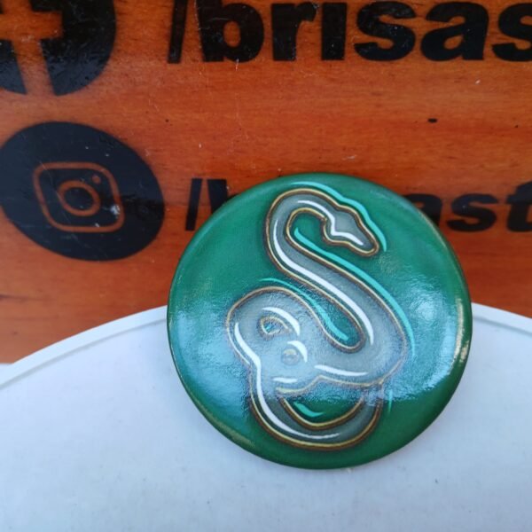Broche Slythering, Harry potter para colocar sobre mochila, camisa.