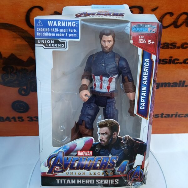 Figura de Acción Capitán América, avengers, Titan Hero Series