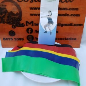 Bandas de resistencia para hacer ejercicios 600mmx50mm, kit de 5 bandas ligas elásticas de resistencia, actividad deportiva fitness