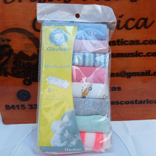 Paños de algodón para bebé, 8 pañuelos de colores 22.9cm x 22.9 cm