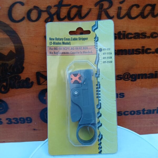 Pelacables coaxial rotatorio modelo 2 cuchillas HT-332