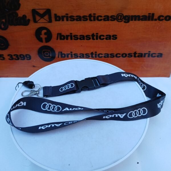 Correa Diseño Audi para cuello para llaves o gafete