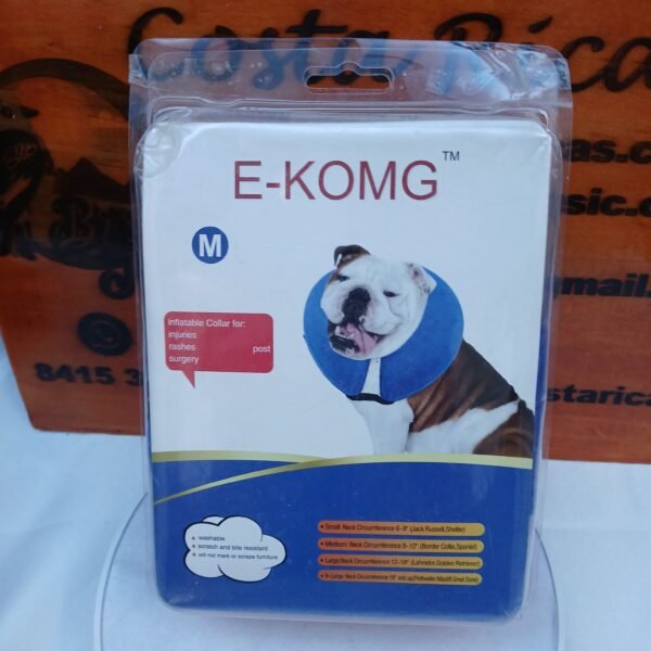 Collar Inflable para Perro talla M, Estilo Isabelino