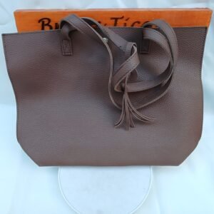 Bolso Cafe de Mujer, material de cuero sintetico