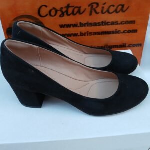 Zapatos de tacón bajo, acolchados ,con puntera cerrada, tacón bajo Talla 38.5