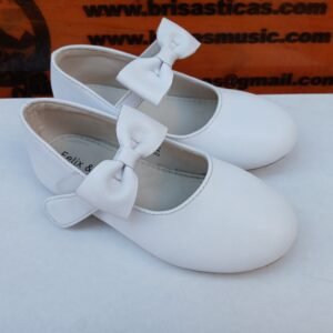 Zapatos de niña blancos talla 10 (17,7cm) para niña