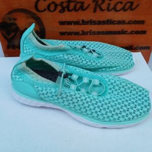 Tenis sport, de Viaje para Mujer , Malla de punto elástico, turquesa Talla 36