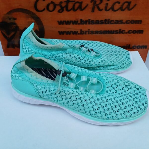 Tenis sport, de Viaje para Mujer , Malla de punto elástico, turquesa Talla 36