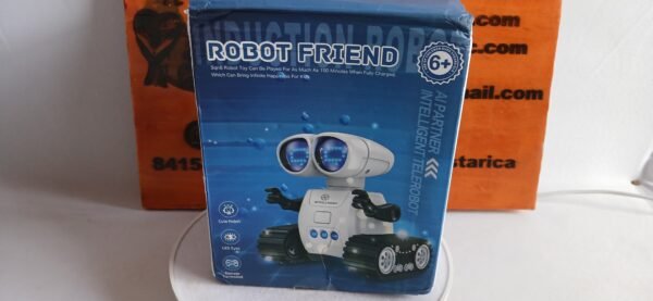 Robot de juguete con control remoto recargable con música, ojos LED, walkie talkie, robot de juguete para niños, robot RC para niños - Imagen 11