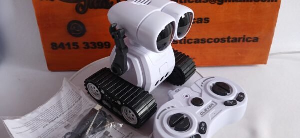 Robot de juguete con control remoto recargable con música, ojos LED, walkie talkie, robot de juguete para niños, robot RC para niños - Imagen 14